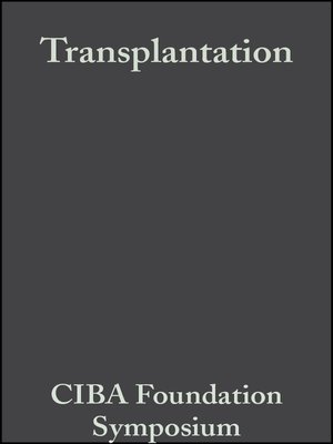 cover image of Transplantation